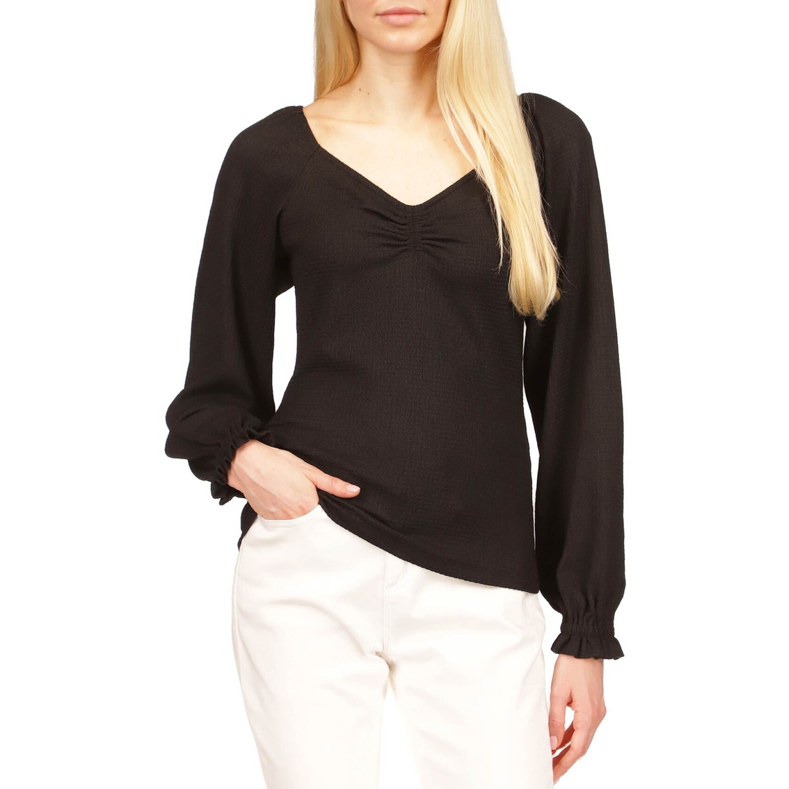 Michael Kors Puff Sleeve Ruched Cuff Top | Tops | Clothing ...