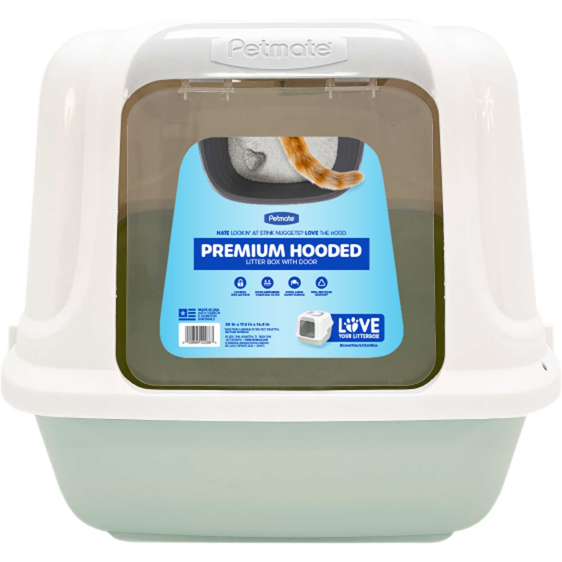 Petmate Premium Hooded Litter Box with Door, Large - Image 2 of 4