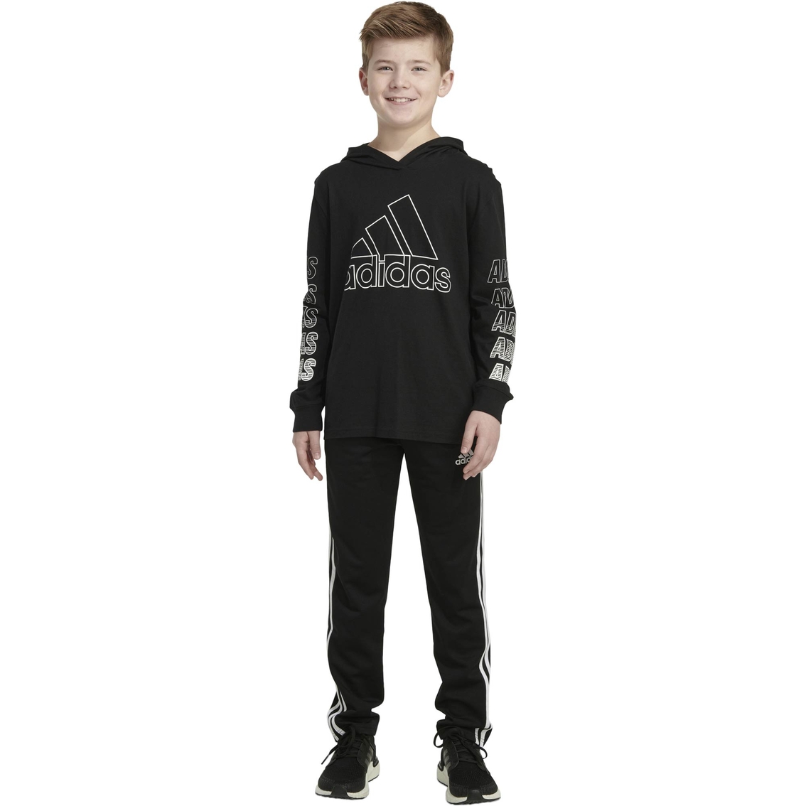 Adidas Toddler Boys Fast Hooded Tee - Image 1 of 7