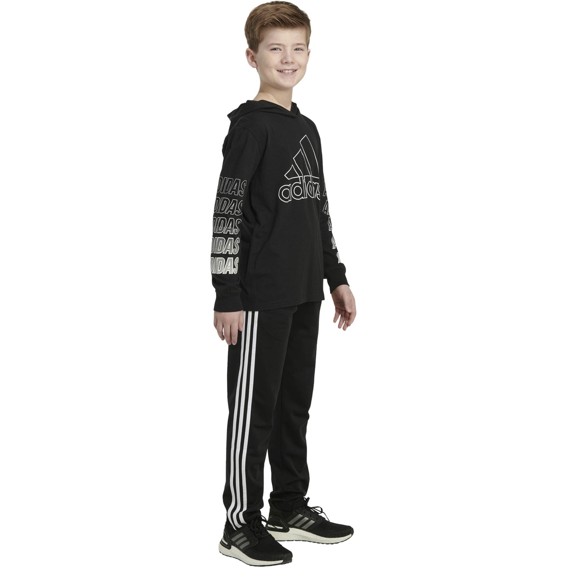 Adidas Toddler Boys Fast Hooded Tee - Image 3 of 7