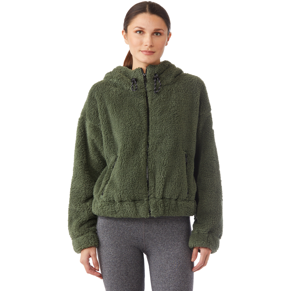 Calvin Klein Performance Sherpa Rope Detail Oversized Hooded Jacket |  Jackets | Clothing & Accessories | Shop The Exchange