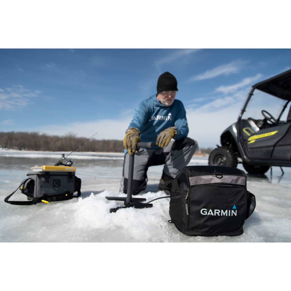 Garmin Echomap Uhd2 53cv Ice Fishing Bundle, Fishing Accessories, Sports  & Outdoors