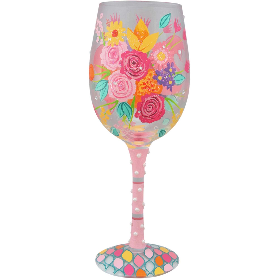 Lolita Glad You're My Mom Wine Glass - Image 2 of 2