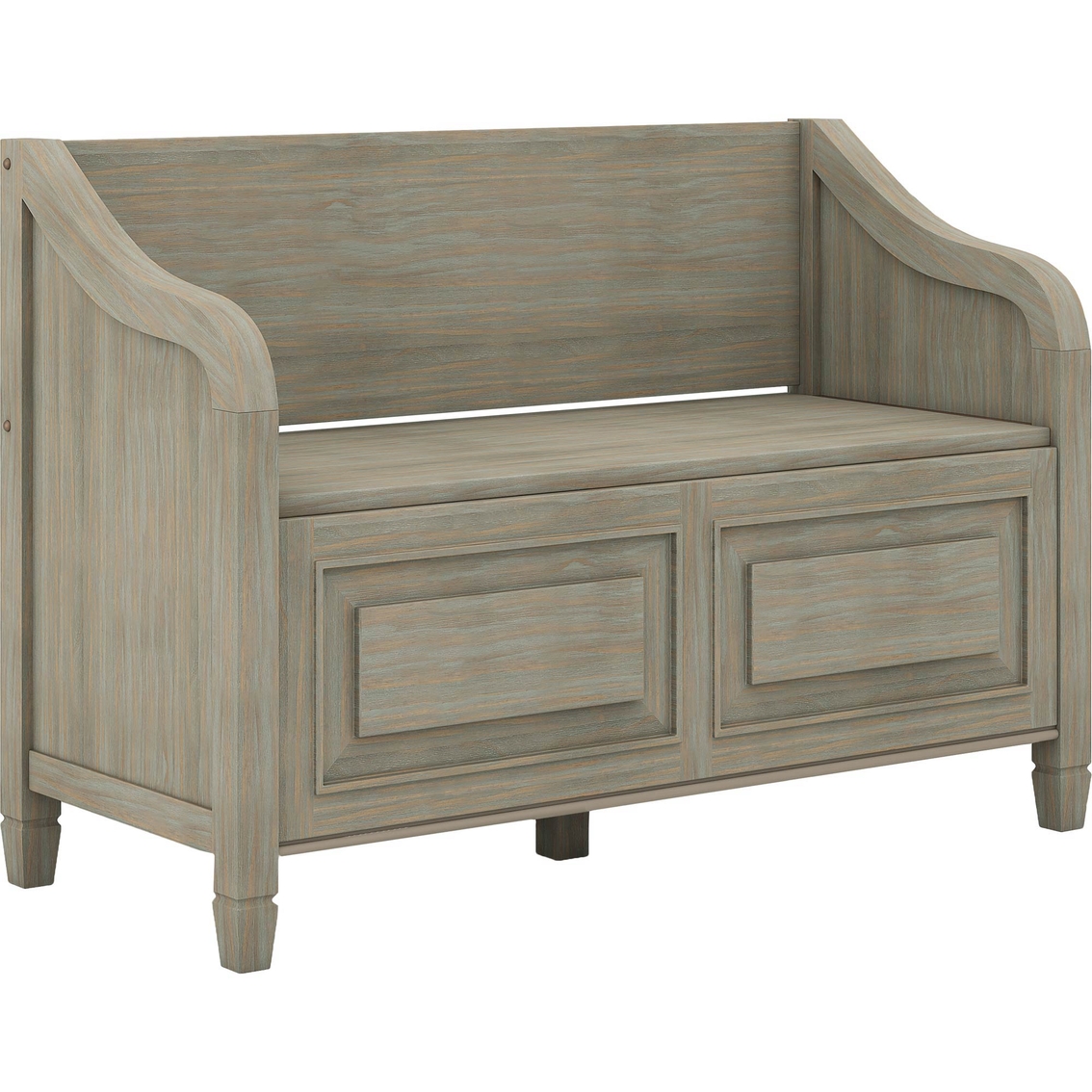 Simpli Home Connaught Solid Wood Entryway Storage Bench | Benches ...
