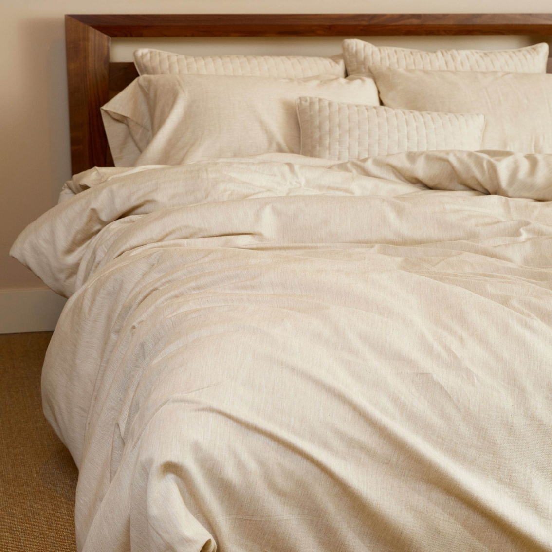 BedVoyage Melange Viscose from Bamboo and Cotton Duvet Cover - Image 4 of 5