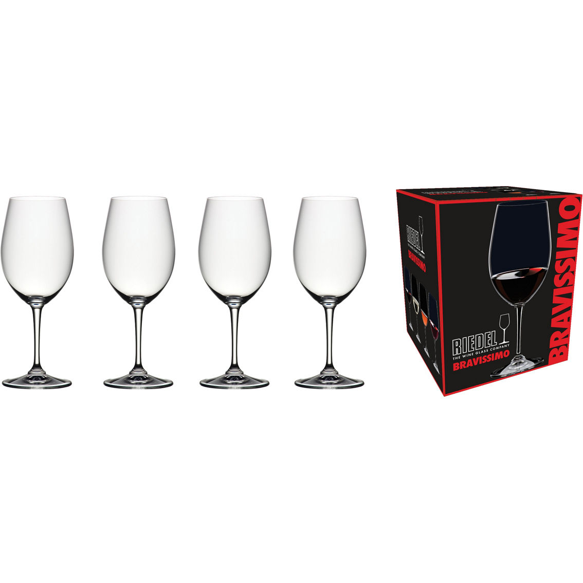 Riedel Bravissimo Wine Glasses Set 4 pc. - Image 2 of 5