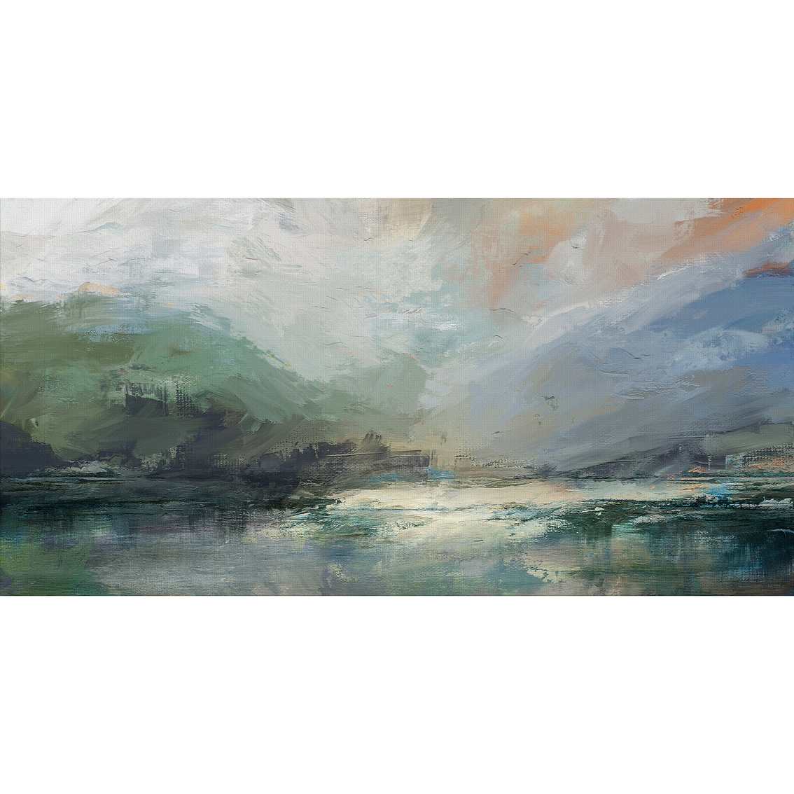Inkstry Bold Strokes, Serene Scene Canvas Wrapped Giclee Art - Image 1 of 3