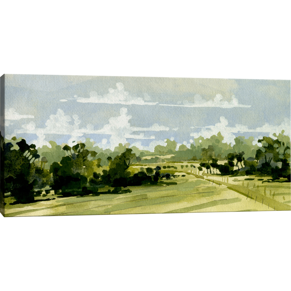 Inkstry Green Gardens III Canvas Wrapped Giclee Art - Image 2 of 3