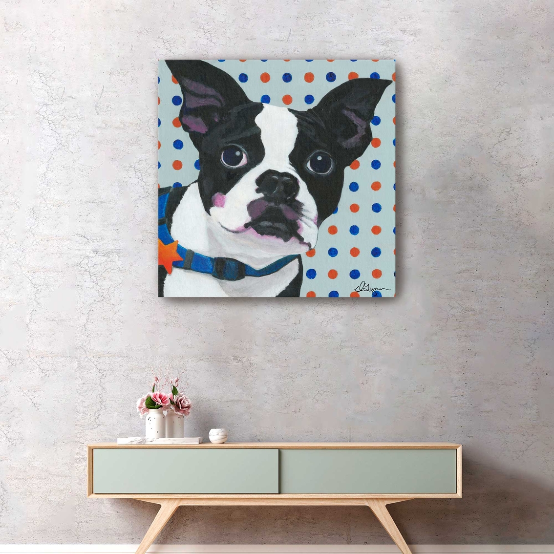 Inkstry Dlynns Dogs Diesel Canvas Wrapped Giclee Art - Image 3 of 3
