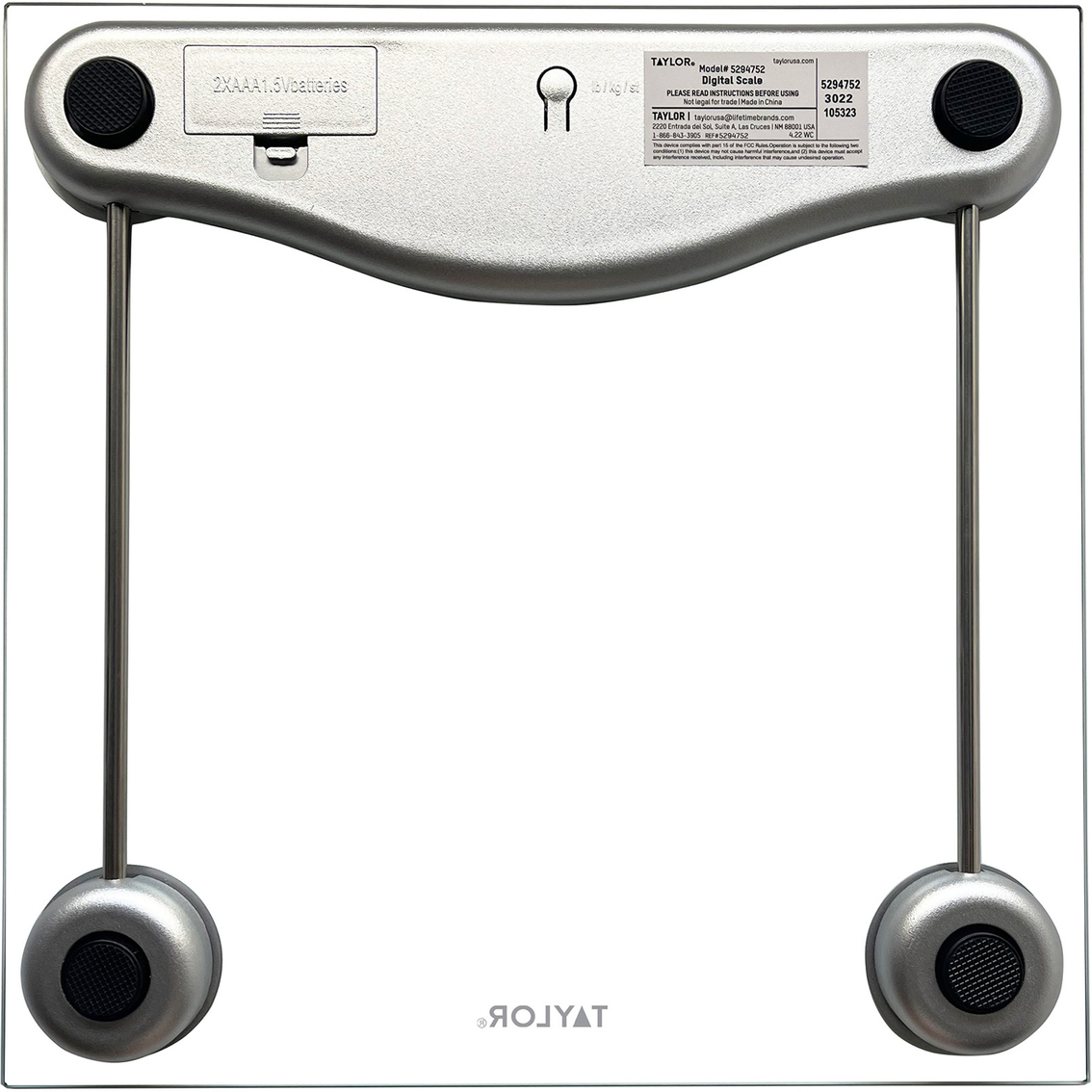 Taylor Digital Clear Glass Bath Scale - Image 2 of 5