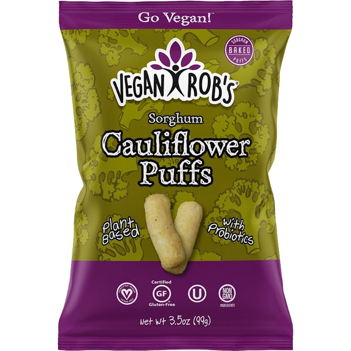 Vegan Rob's Sorghum Cauliflower Puffs 12 pk., 3.5 oz. each