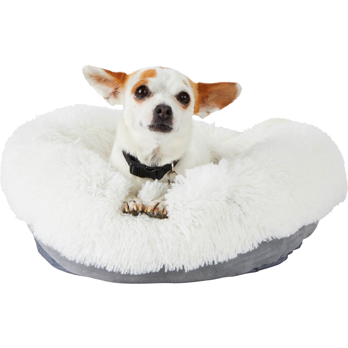 EveryYay Snooze Fest Cream Donut Bed for Dogs, 18 in. L x 18 in. W x 10 in. H - Image 2 of 3