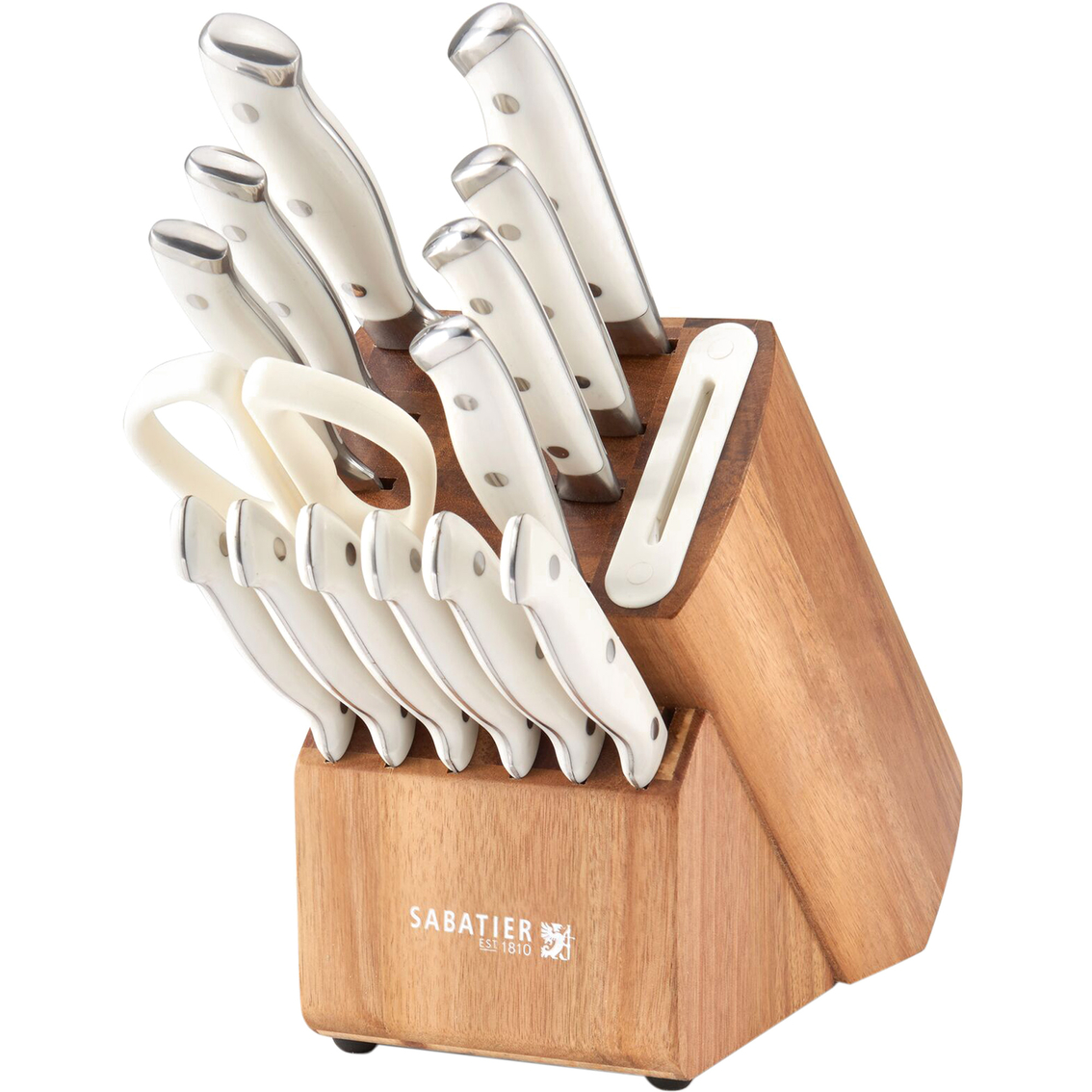 NEW 15 Piece Kitchen Knife Set with Block - household items - by