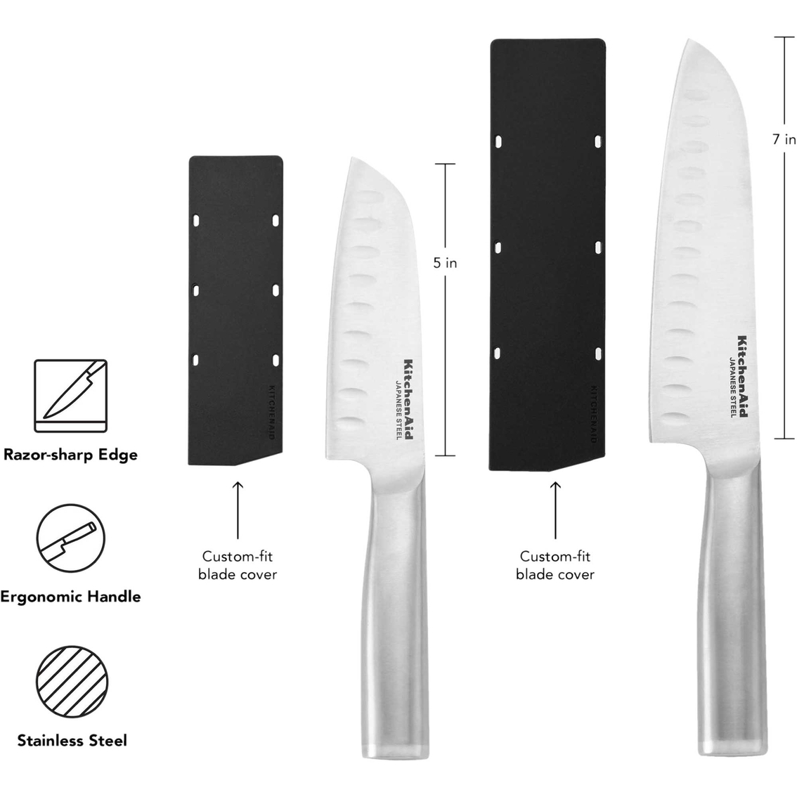 KitchenAid Gourmet 2 pc. Santoku Knife Set with Sheaths - Image 3 of 4