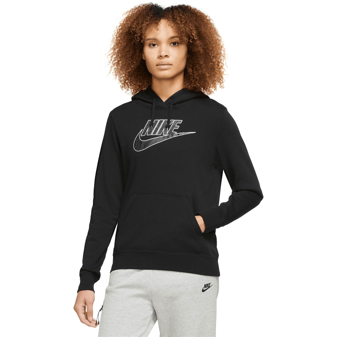 Nike Sportswear Swirl Club Fleece Hoodie, Hoodies & Sweatshirts, Clothing  & Accessories