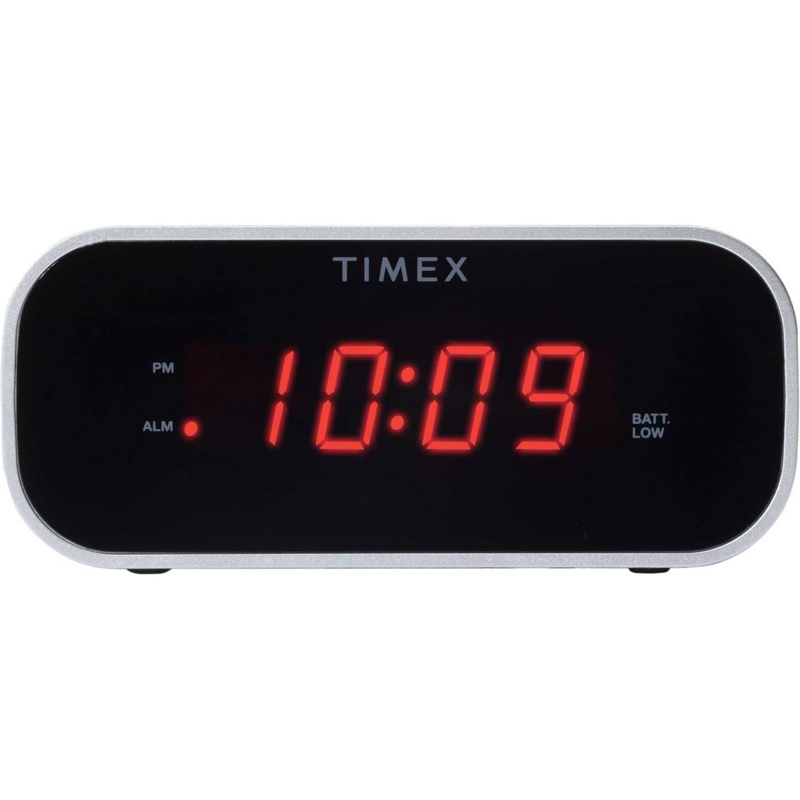 Timex T121s Alarm Clock with .7 Red Display (Silver)