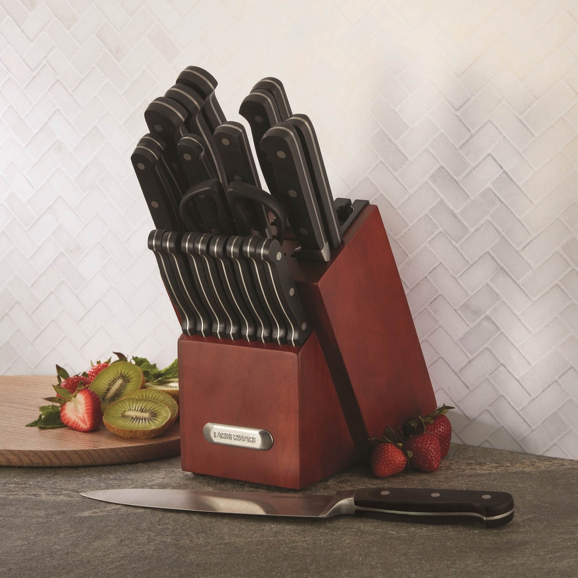 Farberware 21 pc. Forged Triple Riveted Cutlery Set - Image 4 of 4