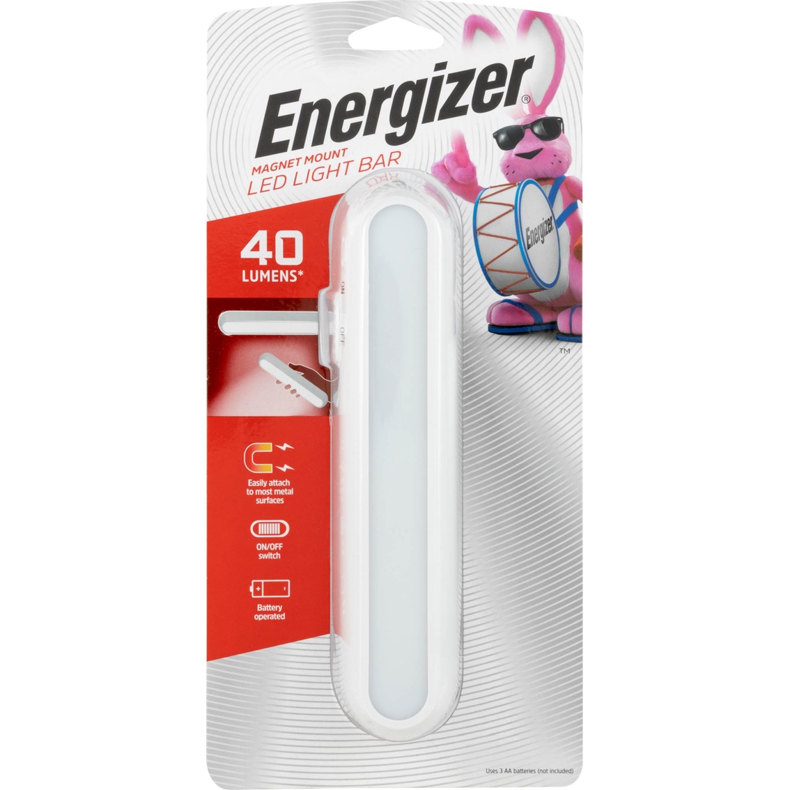 Energizer Battery Operated LED Magnet Mount Light Bar - Image 3 of 5