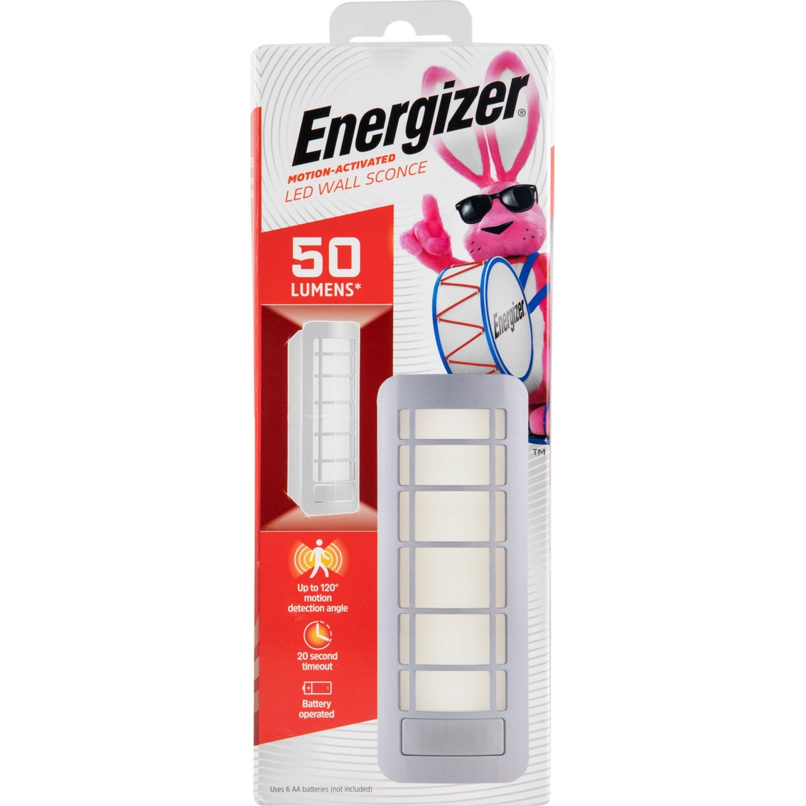 Energizer 50ml LED Motion Activated Battery Powered Sconce White - Image 2 of 9