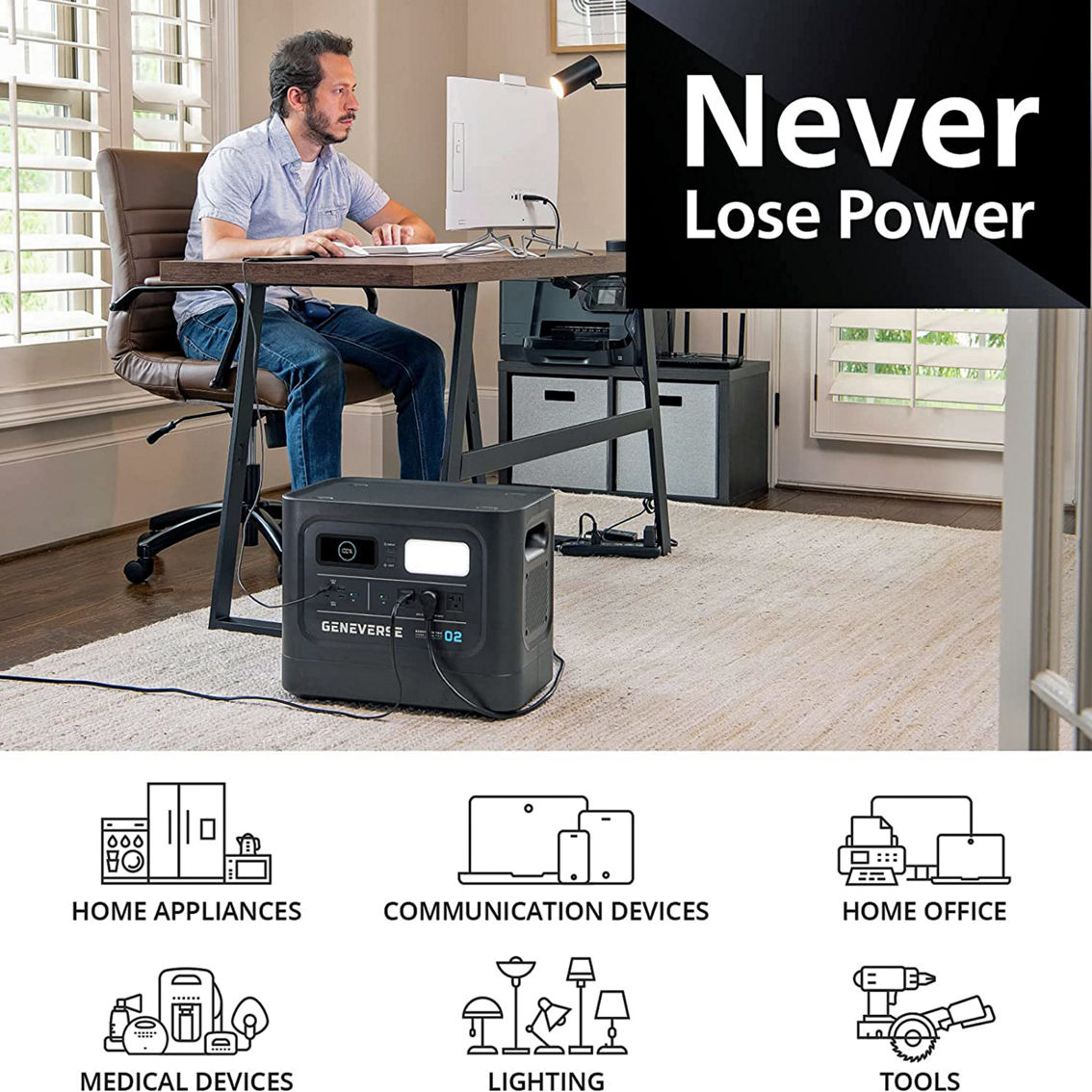 Geneverse HomePower Two Pro Solar Generator - Image 9 of 10