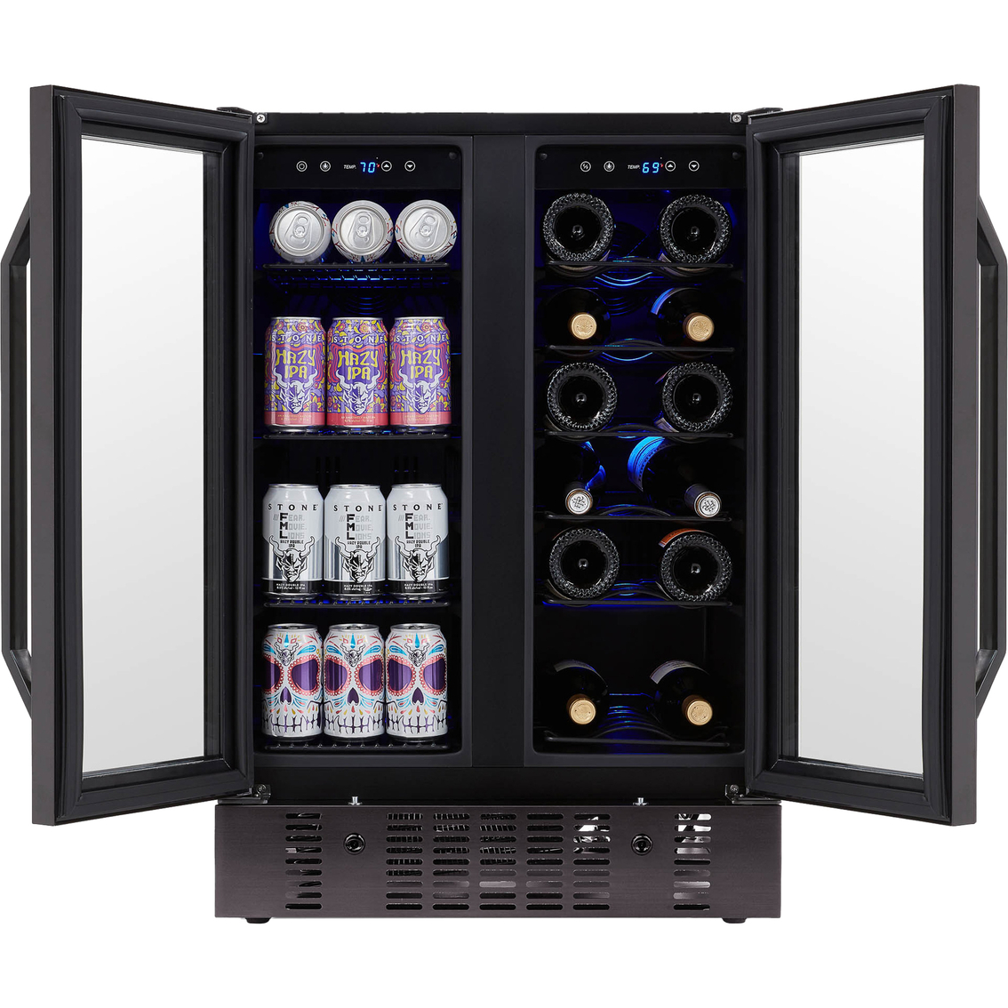 Newair 24 in. Built in Dual Zone Wine and Beverage Refrigerator and Cooler - Image 5 of 10