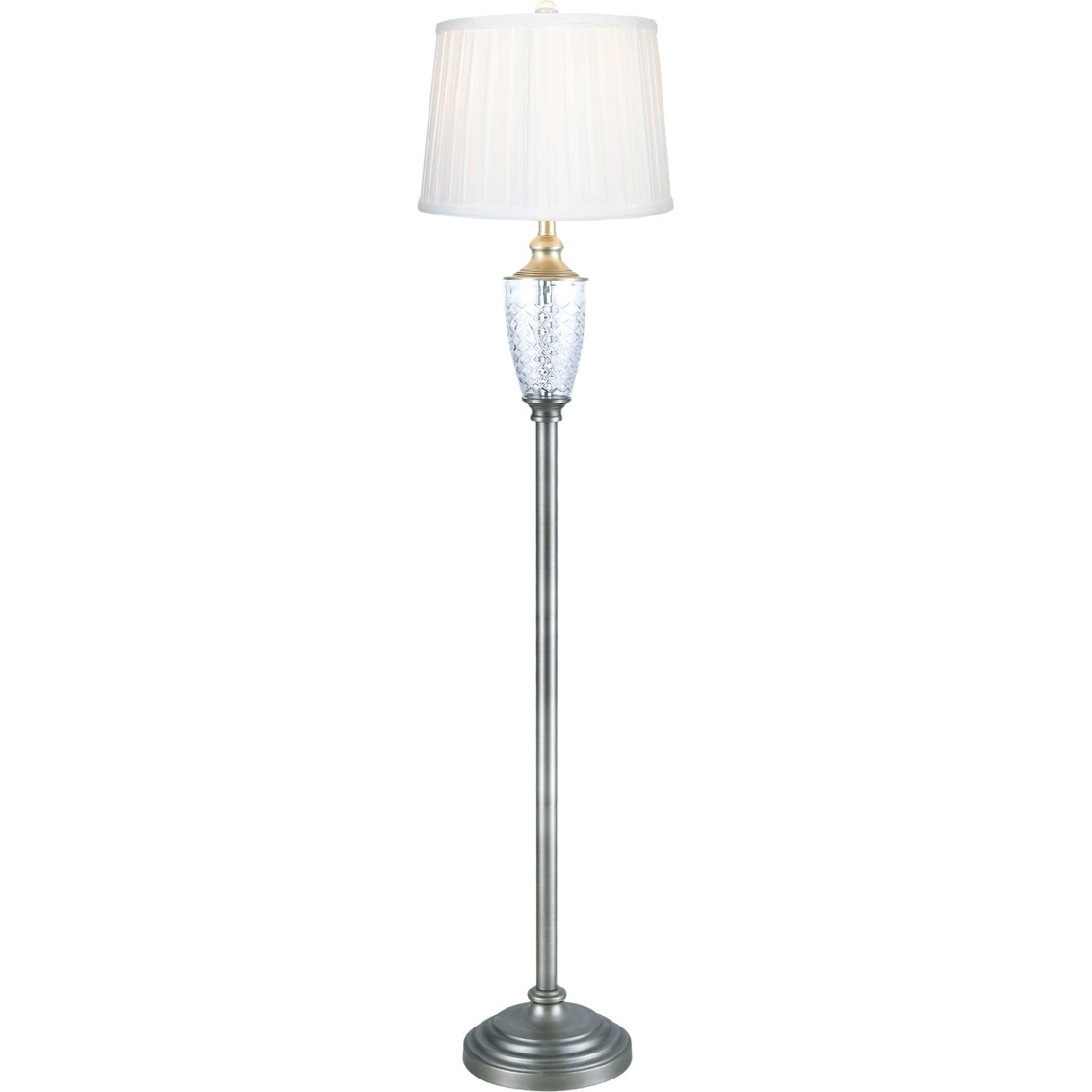 Dale Tiffany Castle 60 in. Mountains 24% Lead Crystal Floor Lamp