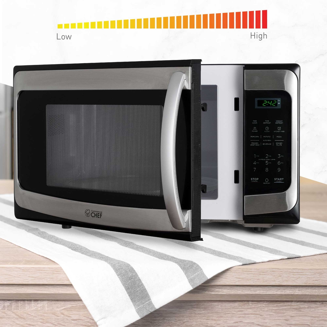 Commercial Chef 1.1 cu. ft. Countertop Microwave Oven - Image 3 of 7