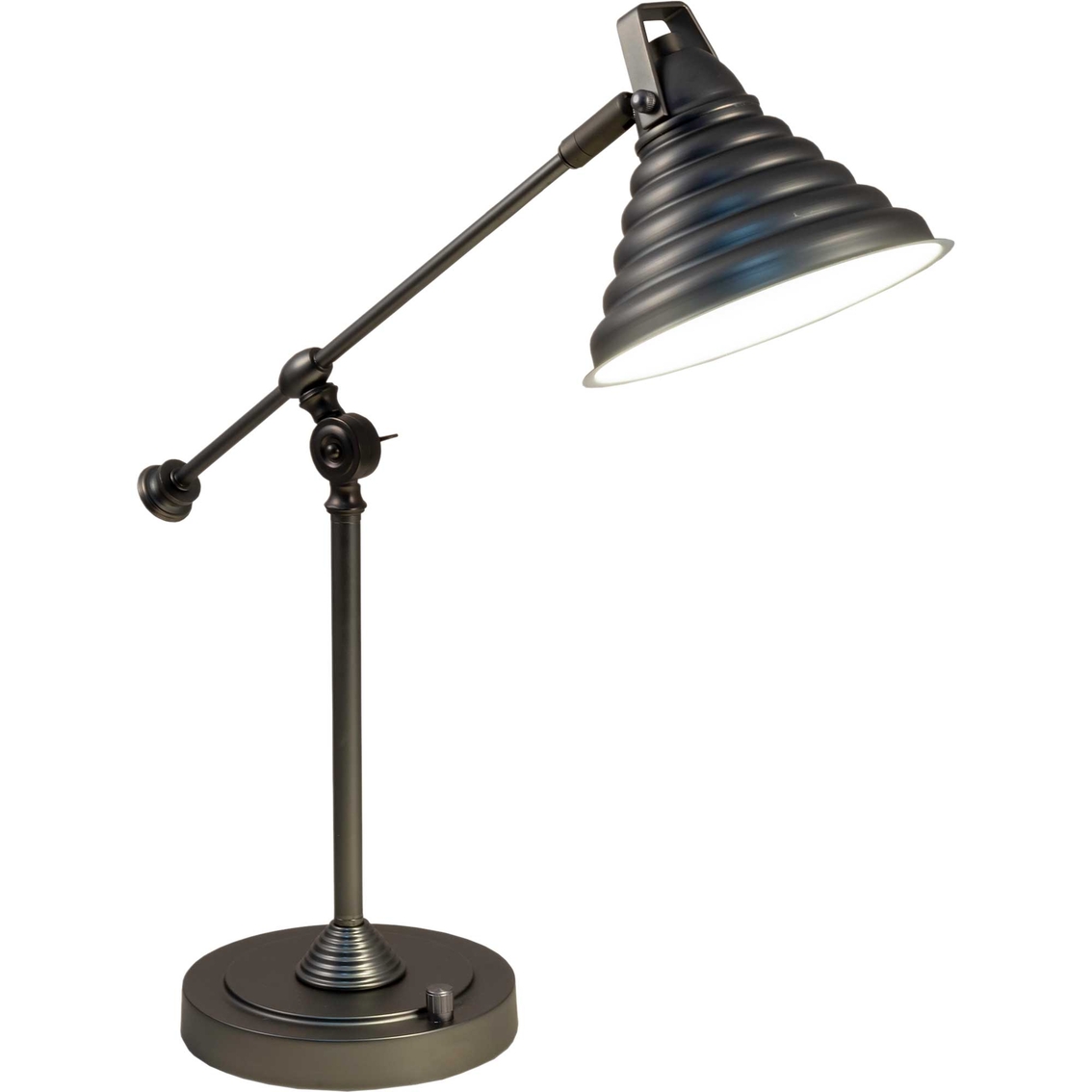 Dale Tiffany Springdale 21.5 in. H Cone LED Desk Lamp with USB Charger