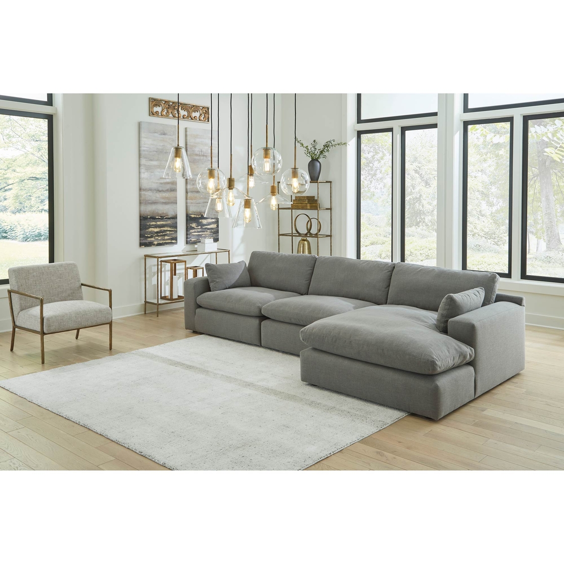 Millennium by Ashley Elyza 3 pc. Sectional with Chaise - Image 4 of 4