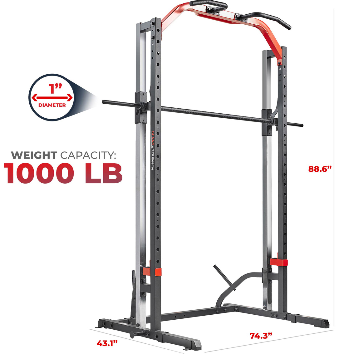 Sunny Health and Fitness Smith Machine Squat Rack - Image 3 of 10
