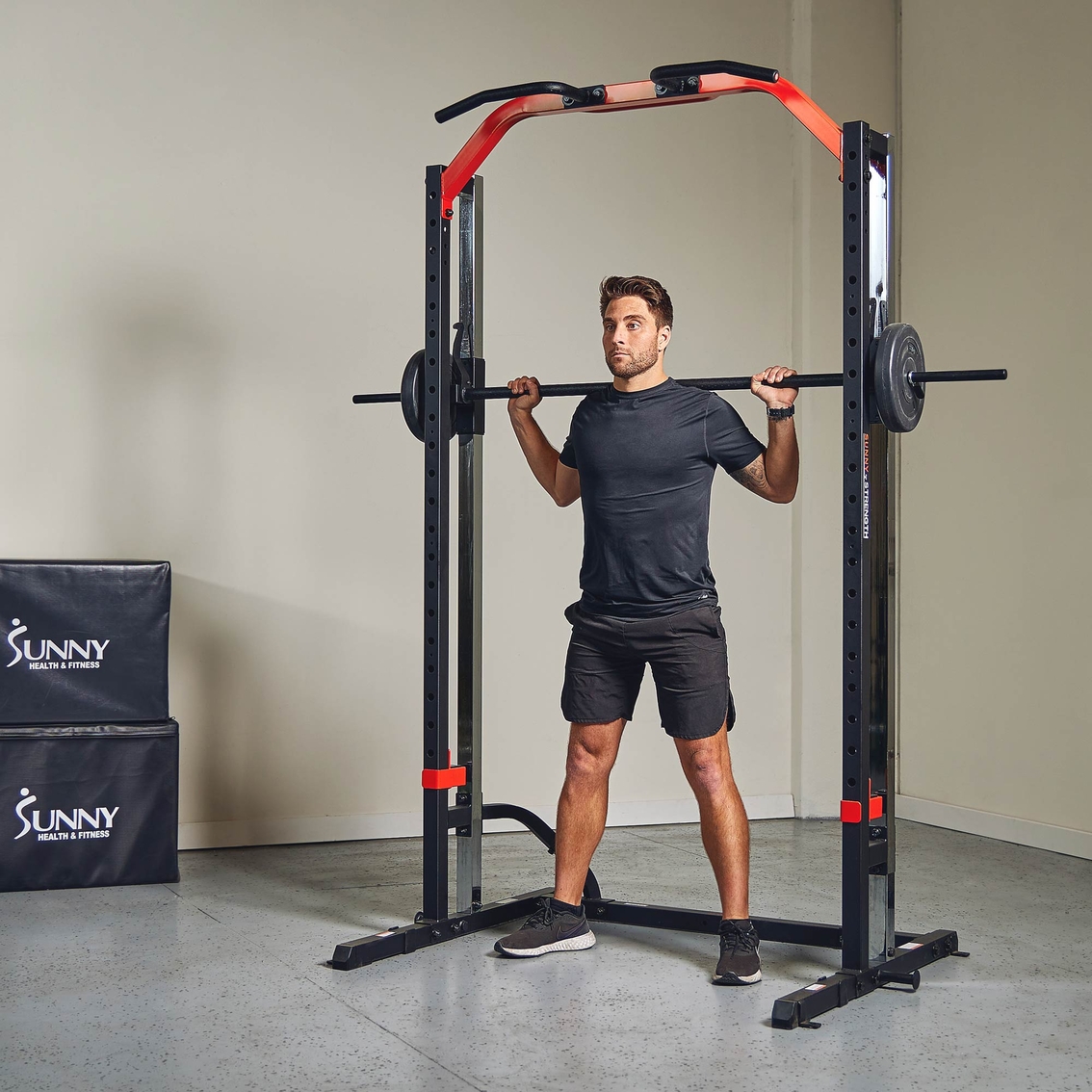 Sunny Health and Fitness Smith Machine Squat Rack - Image 10 of 10