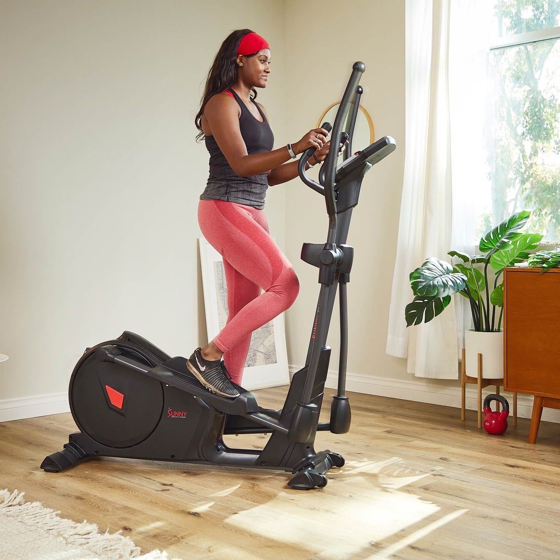 Sunny Health and Fitness Premium Elliptical Exercise Machine Smart Trainer - Image 10 of 10