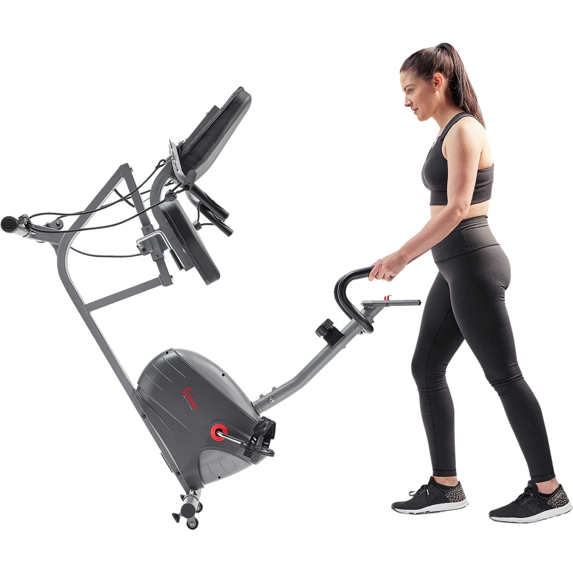 Sunny Health and Fitness Performance Interactive Series Recumbent Exercise Bike - Image 9 of 10