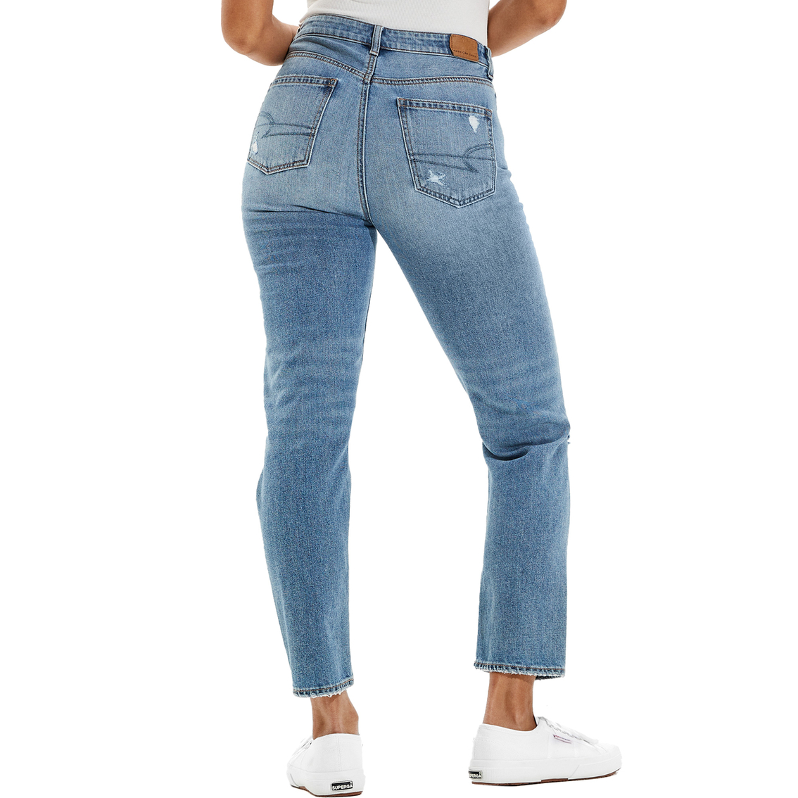 American Eagle Ripped Mom Jeans - Image 2 of 8