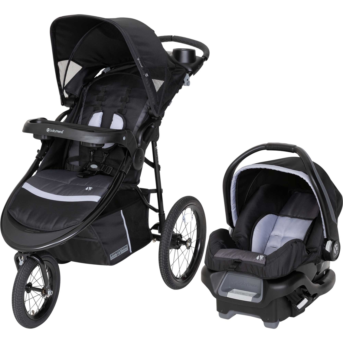 Baby Trend Jogger Travel System Stroller with Car Seat, Sports Gray