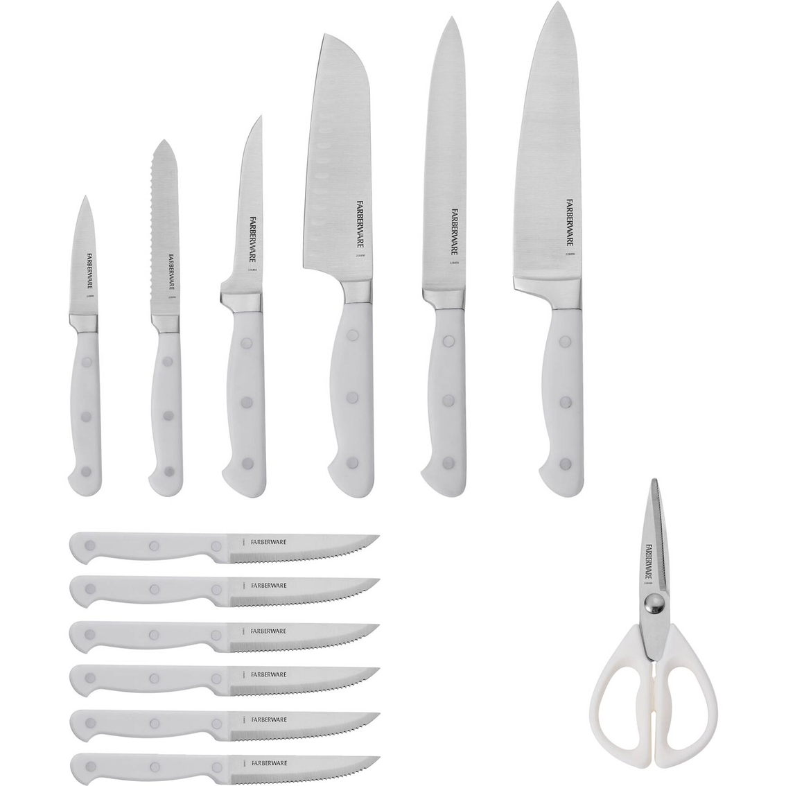 Farberware EdgeKeeper 14-Piece Forged Triple Rivet Kitchen Knife Block Set  kitchen knifes