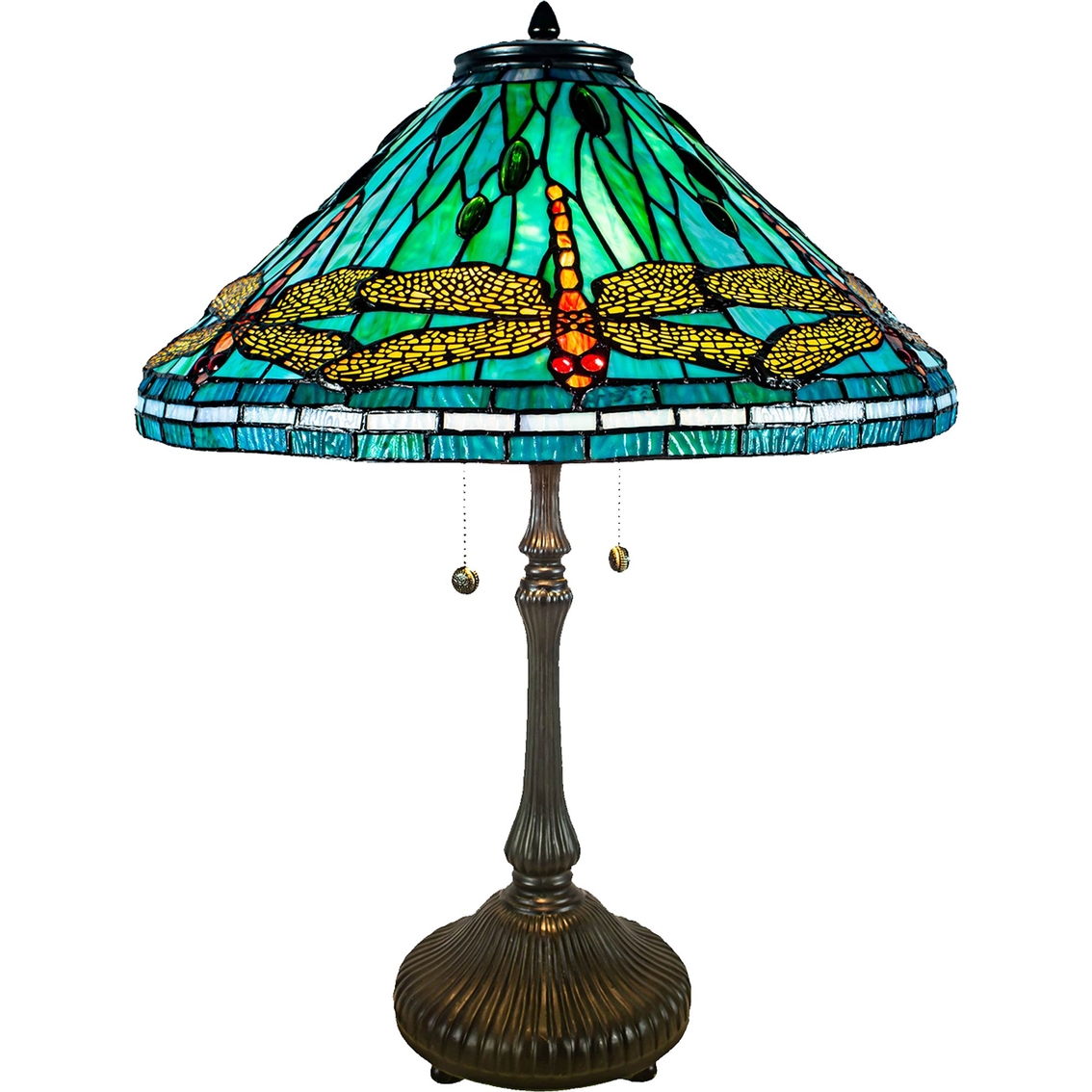 Dale Tiffany Sonata Dragonfly 26.5 in. Tiffany Table Lamp