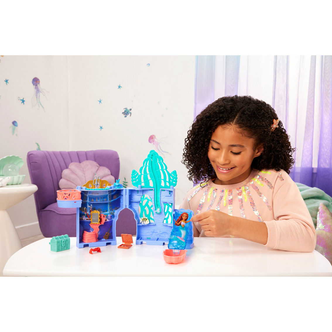Disney Storytime Stackers The Little Mermaid Ariel's Grotto Small Playset - Image 8 of 10