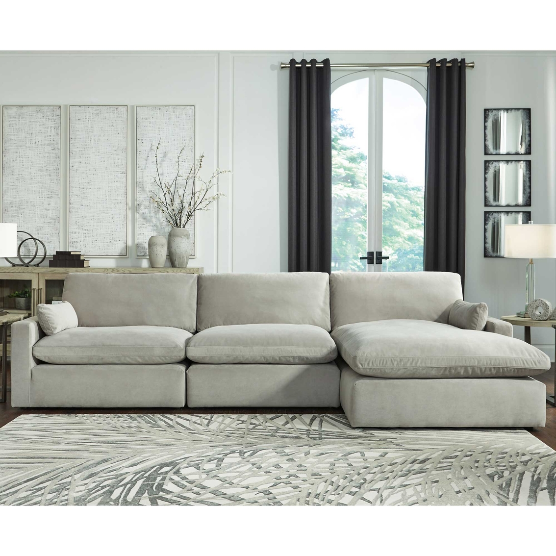Signature Design By Ashley Sophie 3 Pc. Sectional With Chaise | Sofas ...