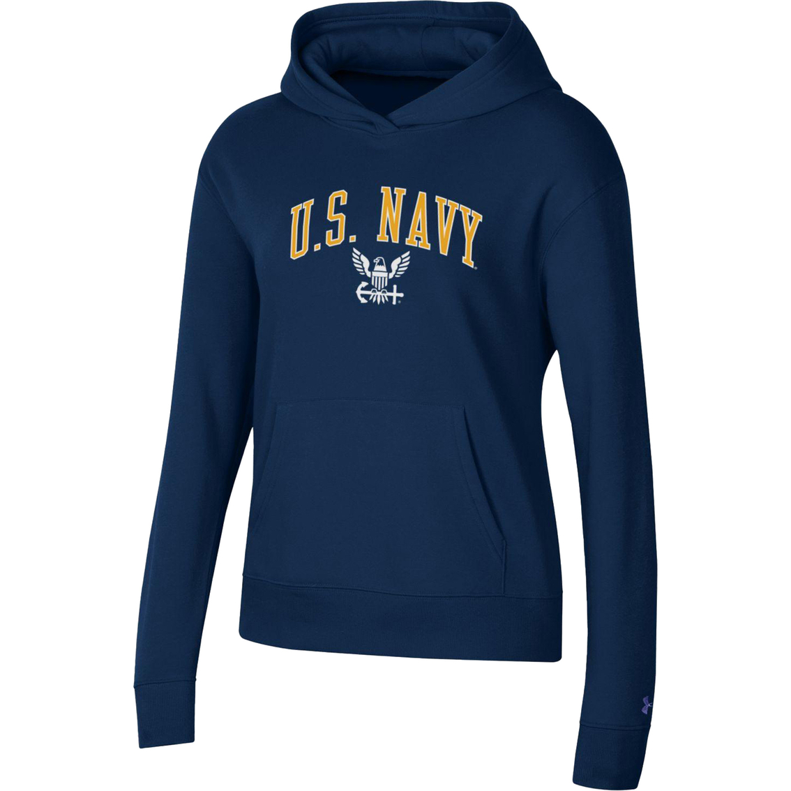 Under Armour Us Navy Logo Performance Cotton Hoodie, Hoodies & Sweatshirts, Clothing & Accessories