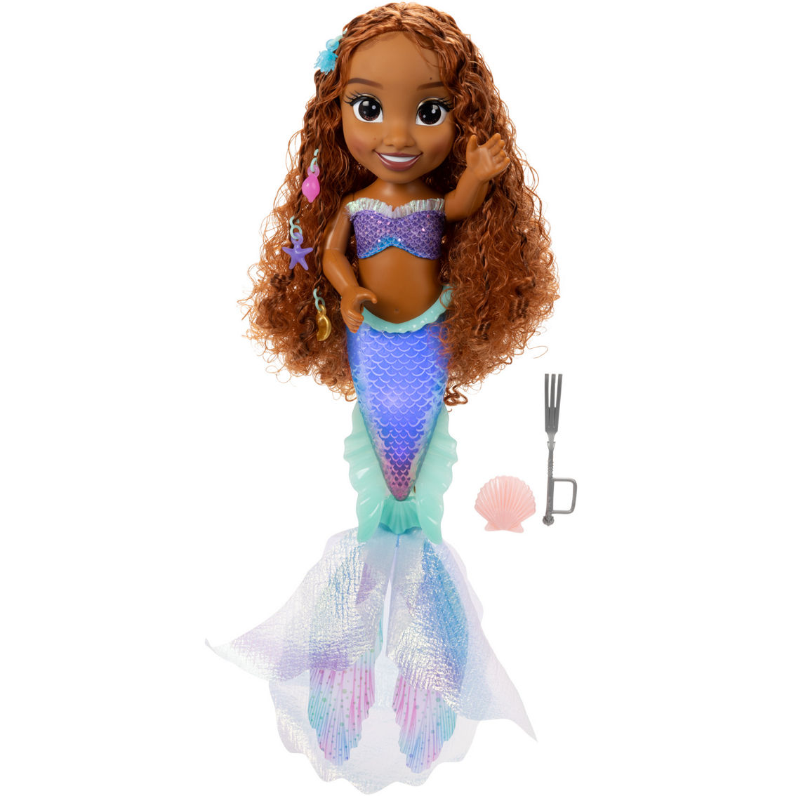Disney Little Mermaid Live Action Ariel Feature Large Doll - Image 2 of 3