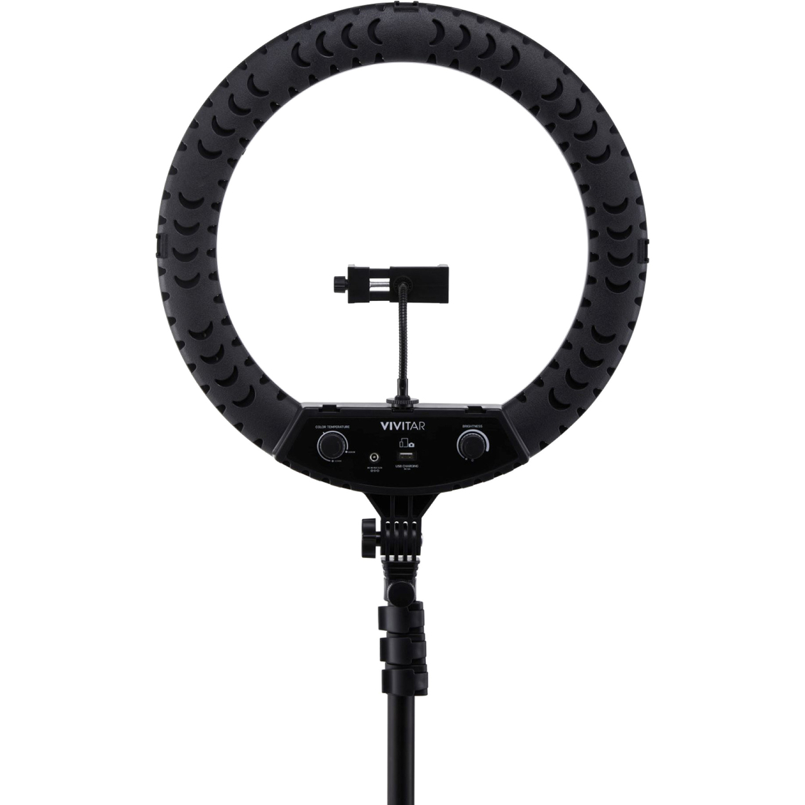 Vivitar 18 in. Ring Light Video Light Kit with 63 in. Stand and Remote - Image 8 of 10