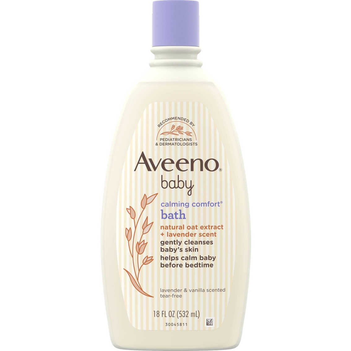 Aveeno Baby Calming Comfort Bath and Body Wash, Lavender and Vanilla, 18 fl. oz.