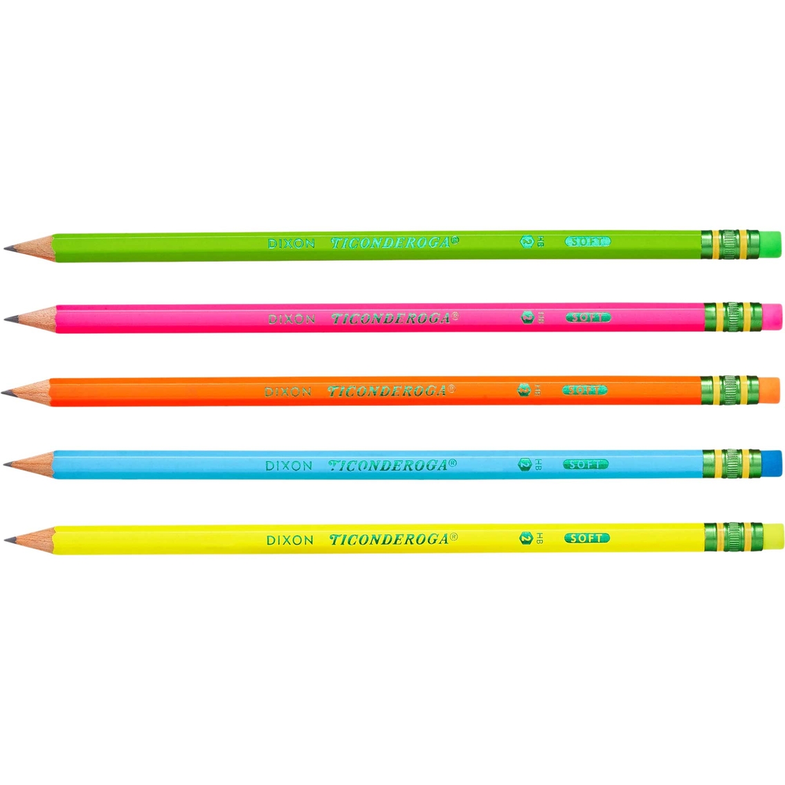 Ticonderoga Pre Sharpened Neon Pencils 10 ct. - Image 3 of 3