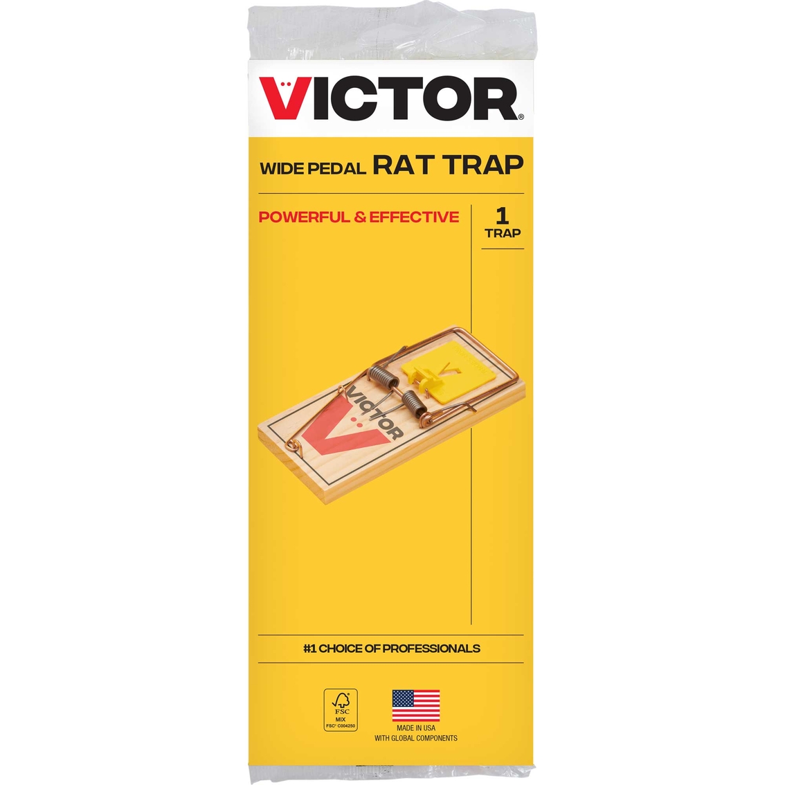 Victor Metal Pedal Wooden Mouse Trap 