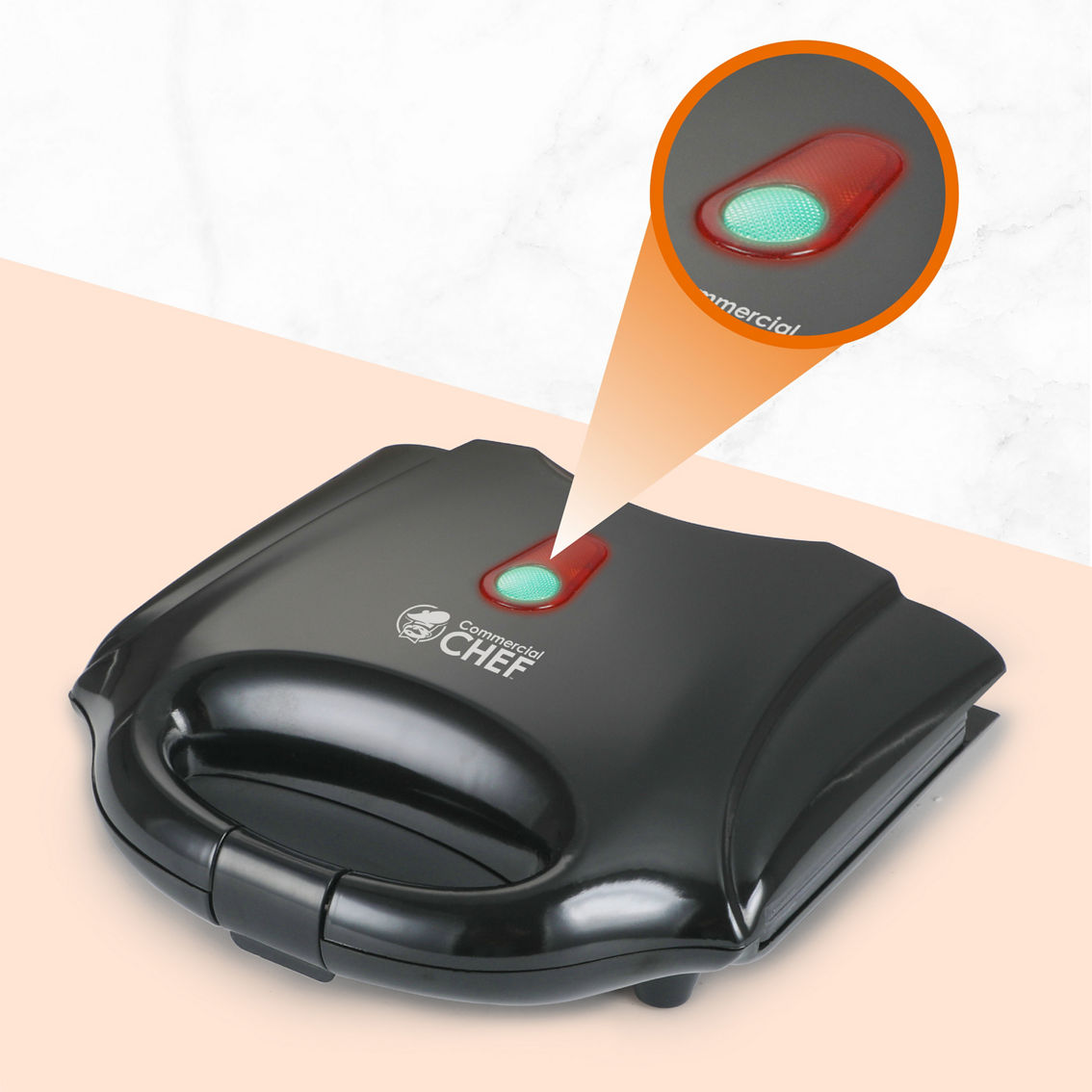 Commercial Chef Nonstick Mini Waffle Maker - Image 4 of 7