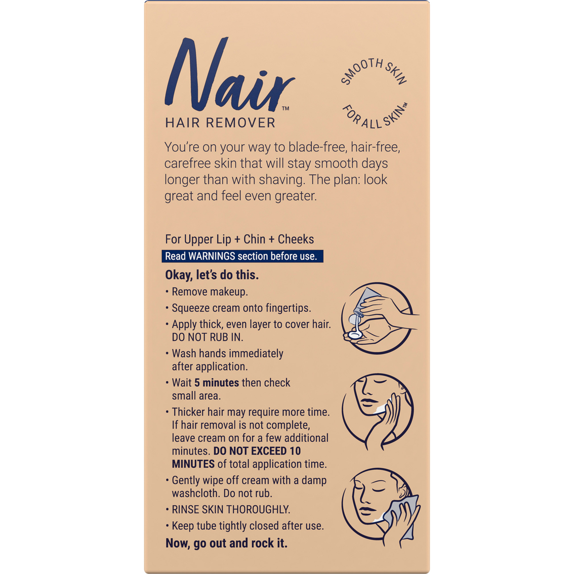 Nair Hair Remover Face Cream 2 oz. - Image 2 of 2