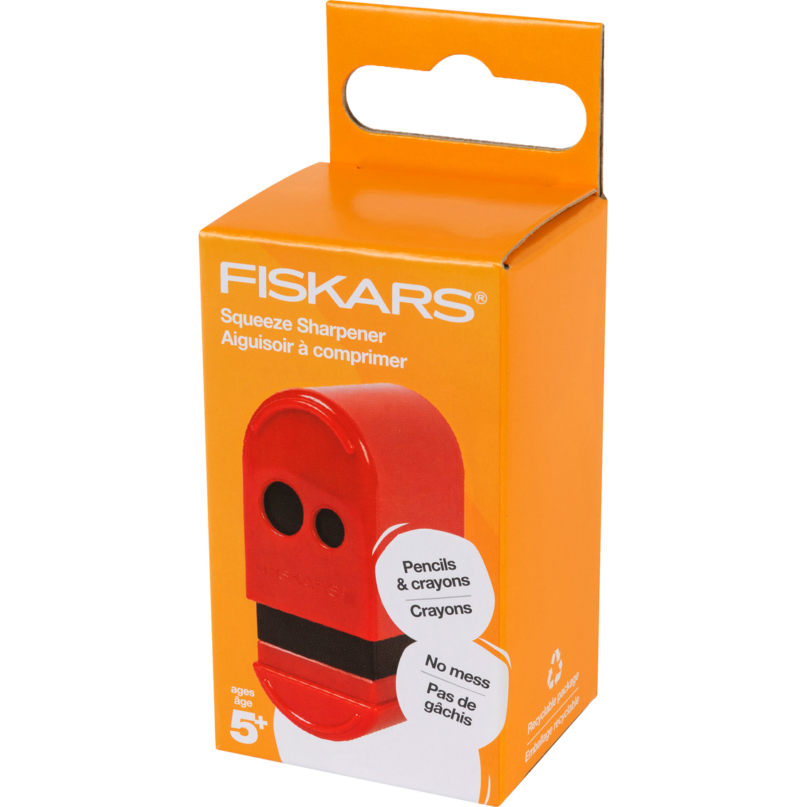 Fiskars Back to School Supplies Mess Less Pencil and Crayon Sharpener - Image 6 of 6