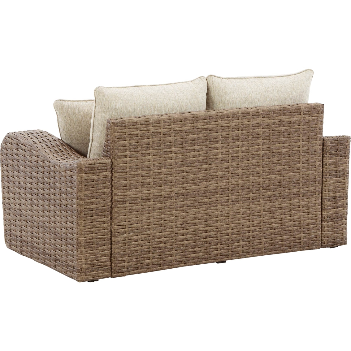 Signature Design by Ashley Sandy Bloom Outdoor Loveseat with Cushion - Image 4 of 6