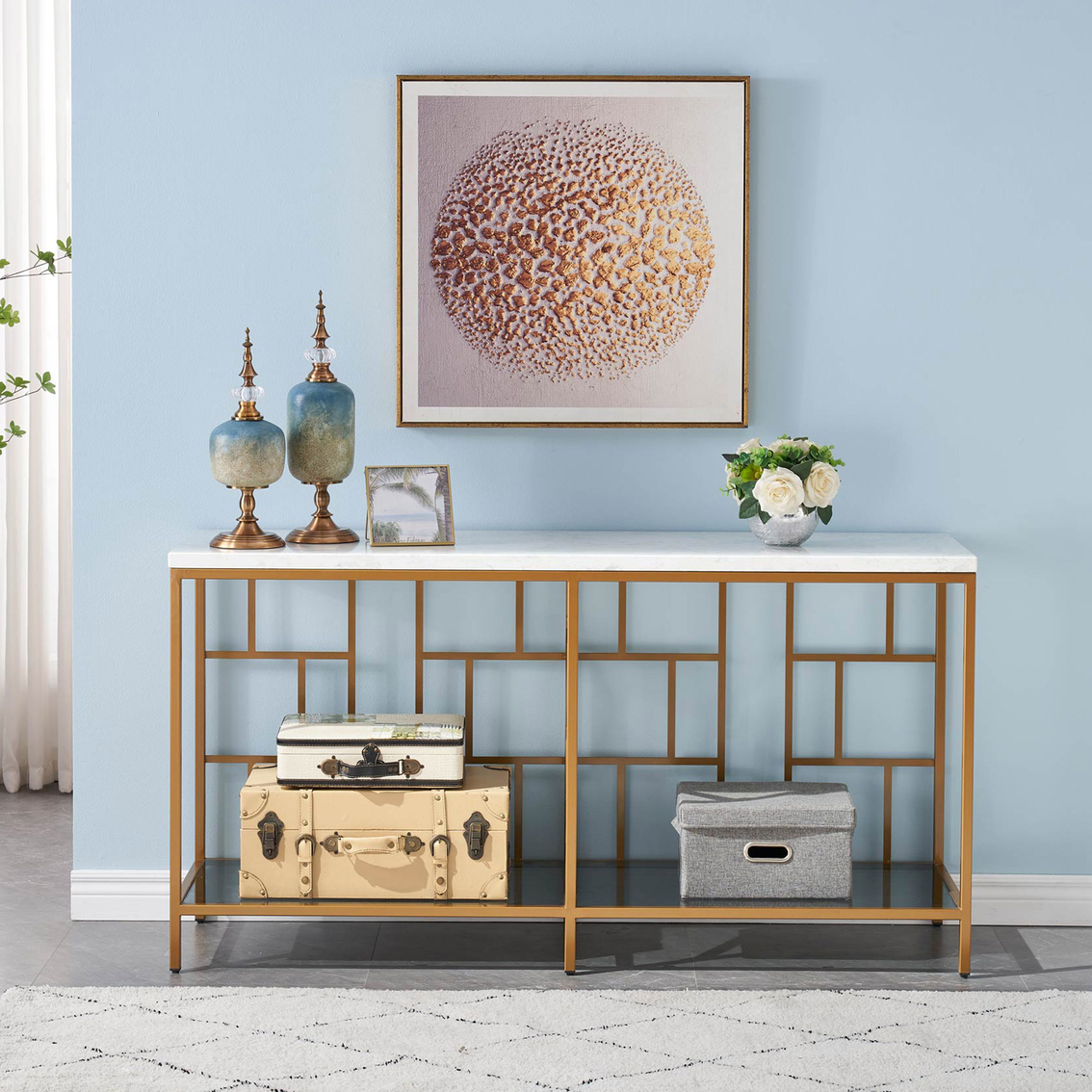 Coast to Coast Accents Contemporary Style Console Table - Image 4 of 4